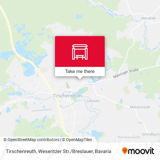 Карта Tirschenreuth, Weseritzer Str. / Breslauer