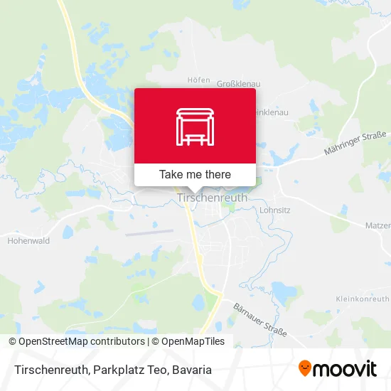 Карта Tirschenreuth, Parkplatz Teo