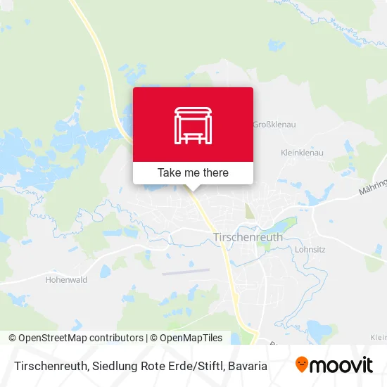 Карта Tirschenreuth, Siedlung Rote Erde / Stiftl