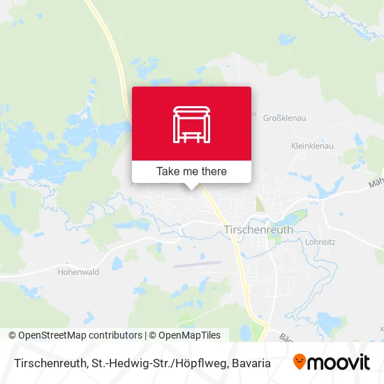 Карта Tirschenreuth, St.-Hedwig-Str. / Höpflweg