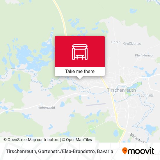 Tirschenreuth, Gartenstr. / Elsa-Brandströ map