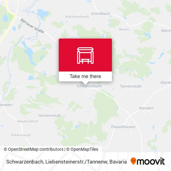 Schwarzenbach, Liebensteinerstr. / Tannenw map