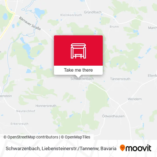 Карта Schwarzenbach, Liebensteinerstr. / Tannenw