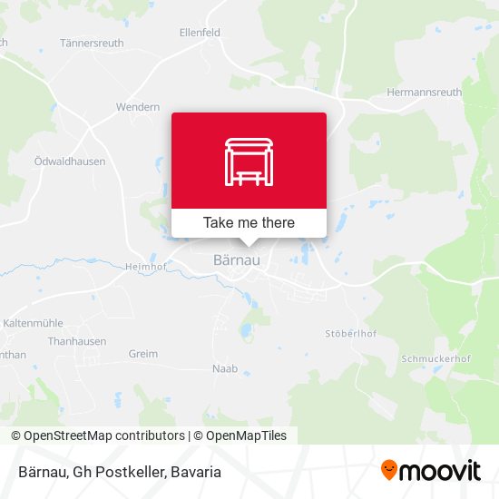 Bärnau, Gh Postkeller map