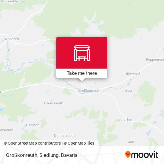 Großkonreuth, Siedlung map