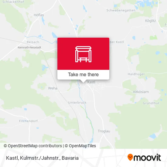 Карта Kastl, Kulmstr./Jahnstr.