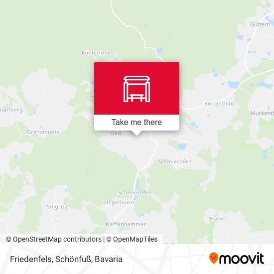Friedenfels, Schönfuß map