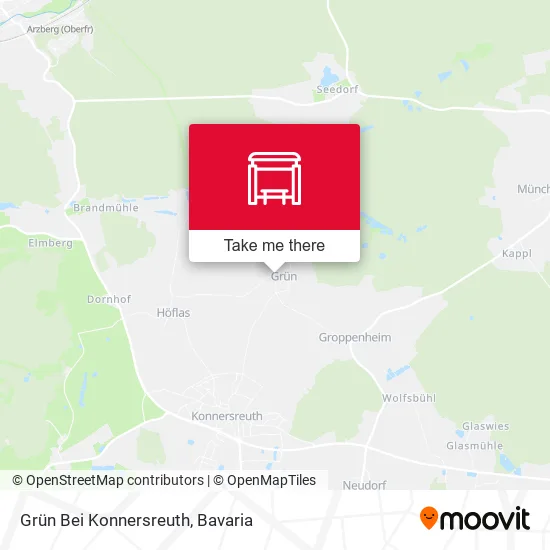 Карта Grün Bei Konnersreuth