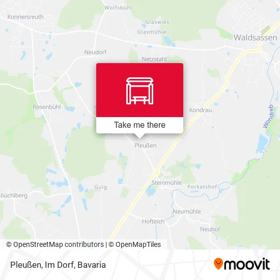 Карта Pleußen, Im Dorf