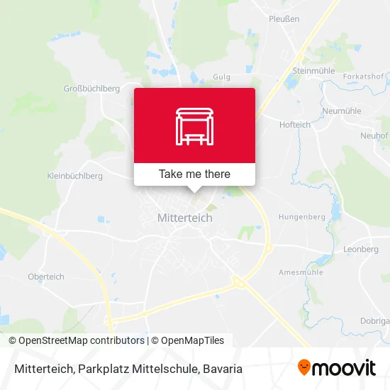 Карта Mitterteich, Parkplatz Mittelschule