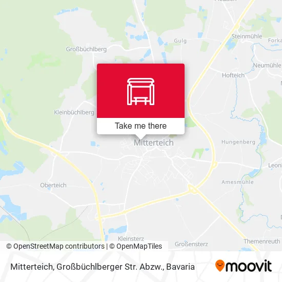 Карта Mitterteich, Großbüchlberger Str. Abzw.