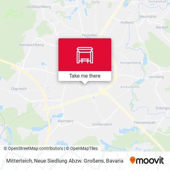 Mitterteich, Neue Siedlung Abzw. Großens map