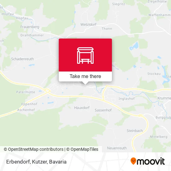 Карта Erbendorf, Kutzer