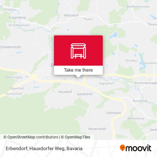 Erbendorf, Hauxdorfer Weg map