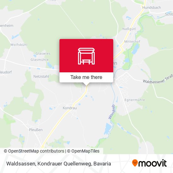 Waldsassen, Kondrauer Quellenweg map