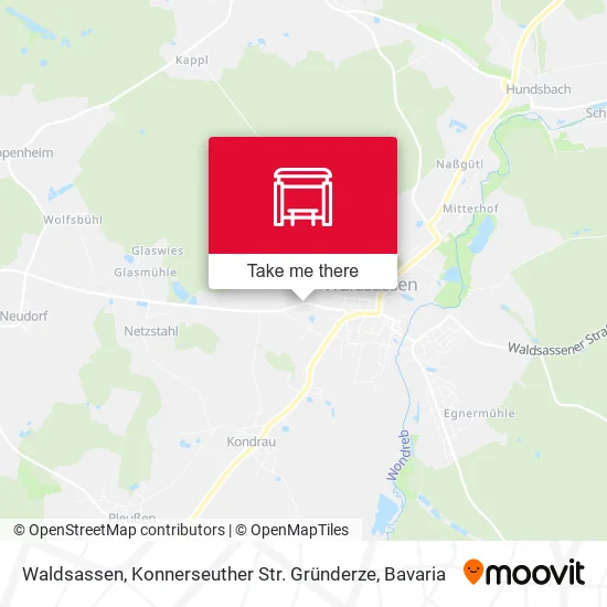 Карта Waldsassen, Konnerseuther Str. Gründerze