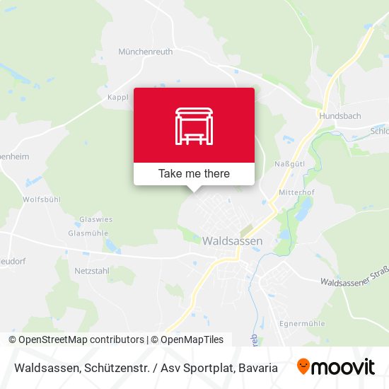Waldsassen, Schützenstr. / Asv Sportplat map