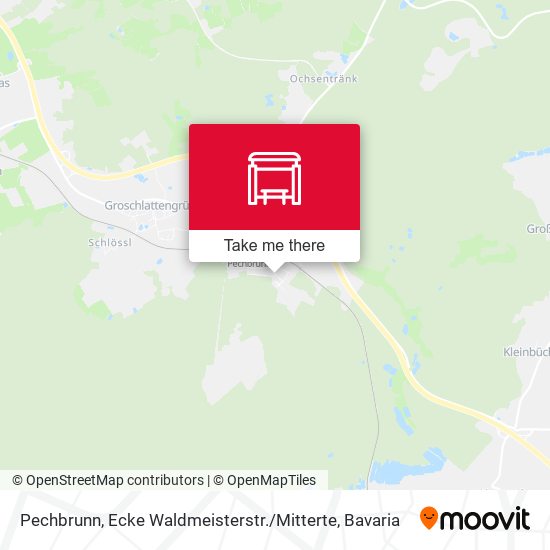 Pechbrunn, Ecke Waldmeisterstr. / Mitterte map