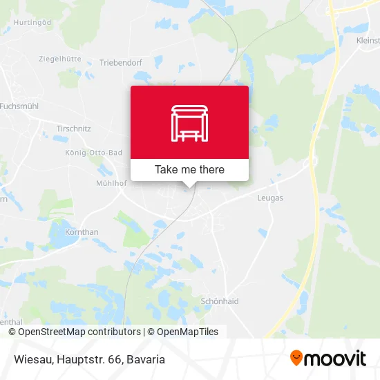 Карта Wiesau, Hauptstr. 66