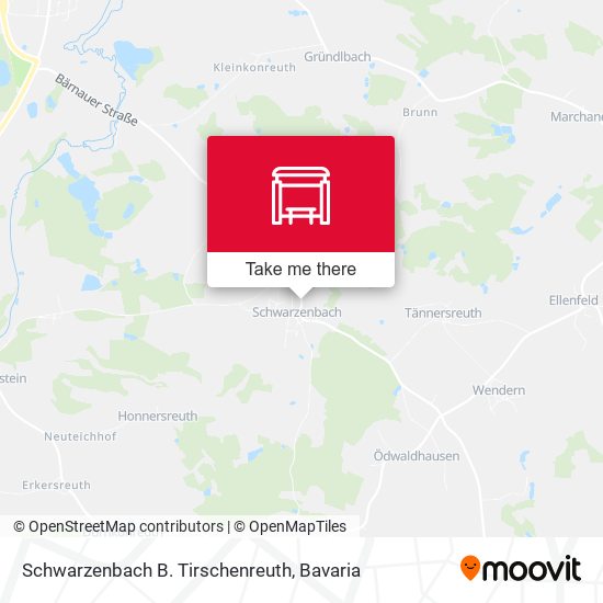 Schwarzenbach B. Tirschenreuth map