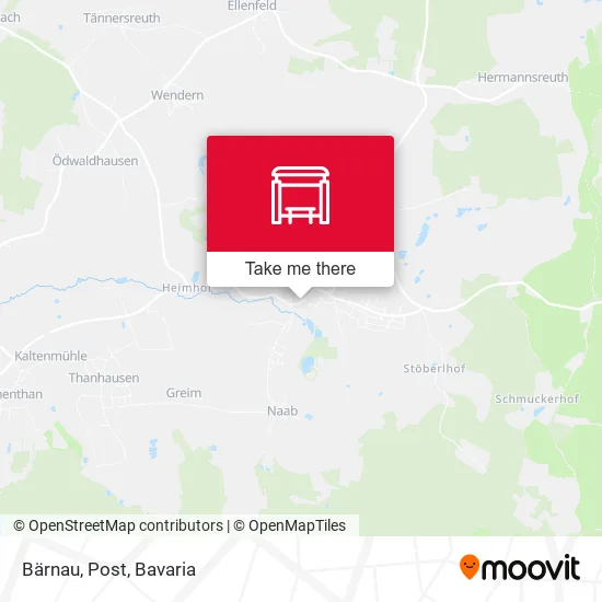 Карта Bärnau, Post