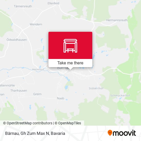 Bärnau, Gh Zum Max N map