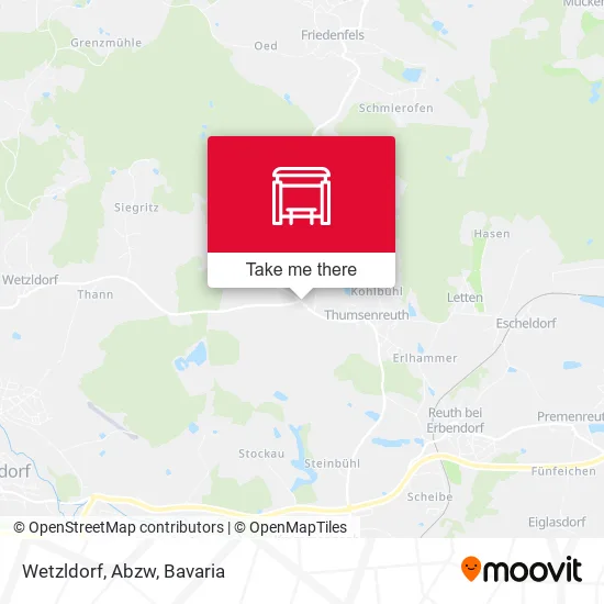 Карта Wetzldorf, Abzw