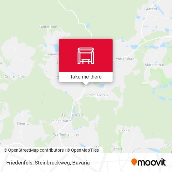Friedenfels, Steinbruckweg map