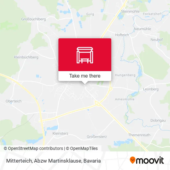 Карта Mitterteich, Abzw Martinsklause