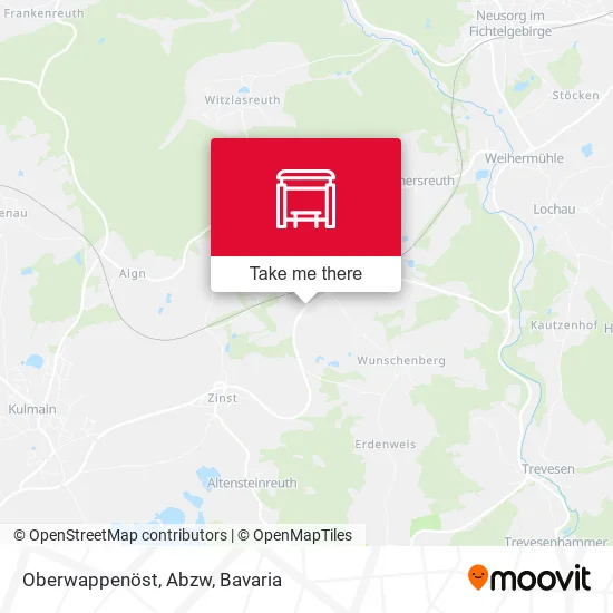 Карта Oberwappenöst, Abzw
