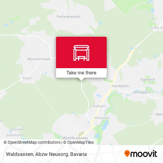 Карта Waldsassen, Abzw Neusorg