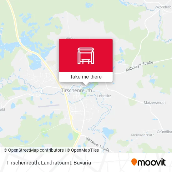 Карта Tirschenreuth, Landratsamt