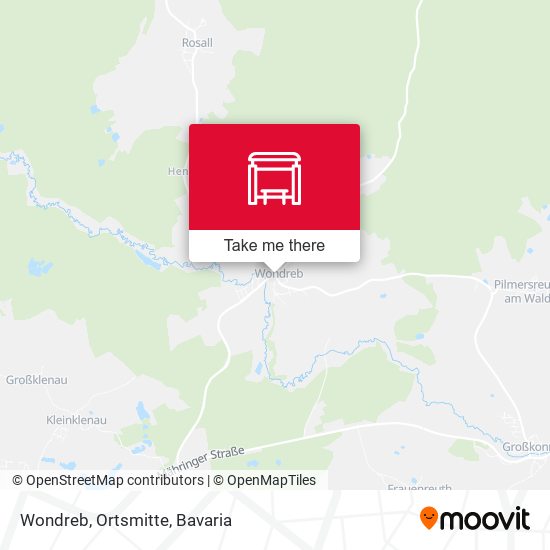 Карта Wondreb, Ortsmitte