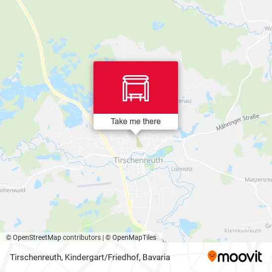 Карта Tirschenreuth, Kindergart / Friedhof