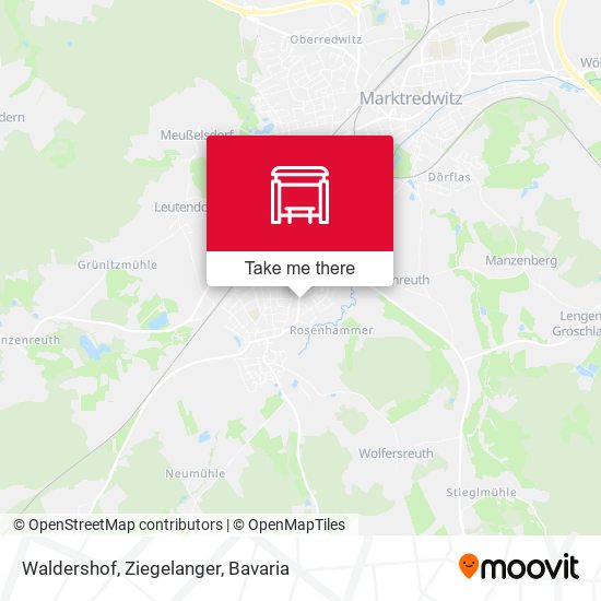 Waldershof, Ziegelanger map