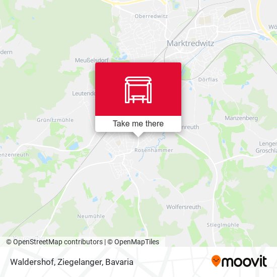 Waldershof, Ziegelanger map