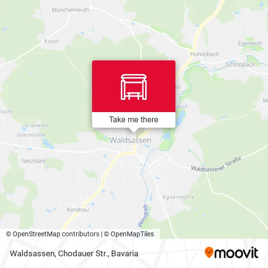 Карта Waldsassen, Chodauer Str.