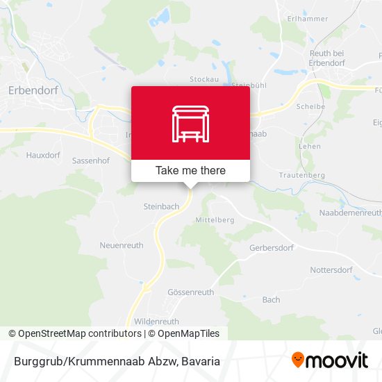 Burggrub/Krummennaab Abzw map