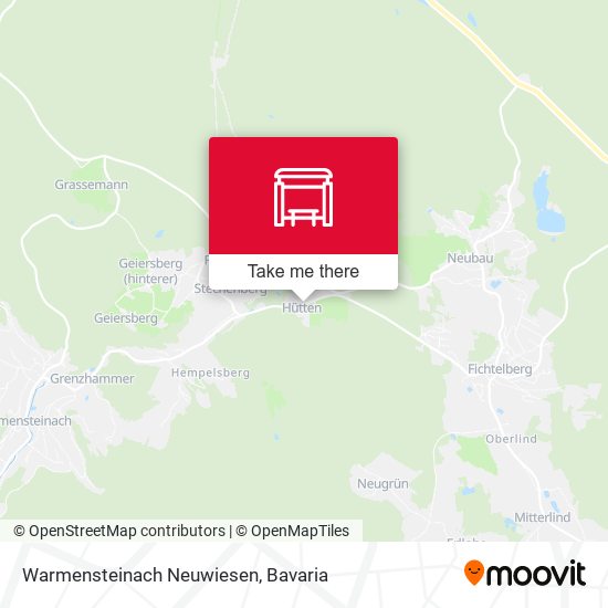 Warmensteinach Neuwiesen map