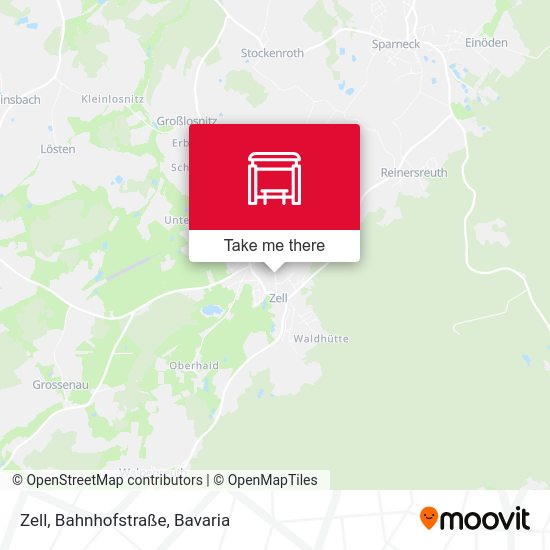 Zell, Bahnhofstraße map