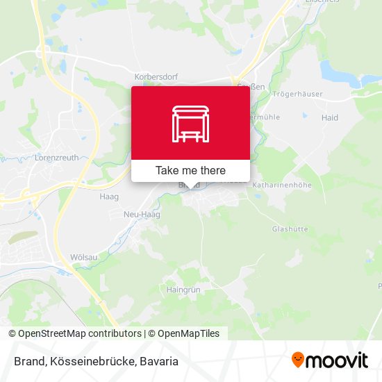 Brand, Kösseinebrücke map