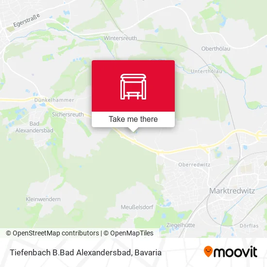 Карта Tiefenbach B.Bad Alexandersbad