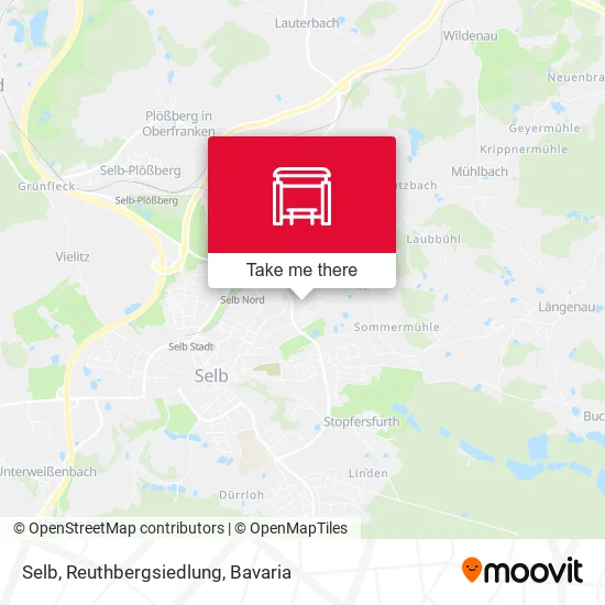 Карта Selb, Reuthbergsiedlung