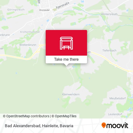 Bad Alexandersbad, Hainleite map