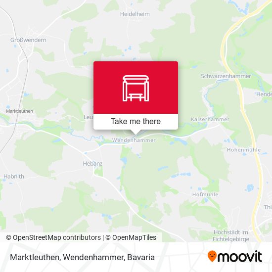 Marktleuthen, Wendenhammer map