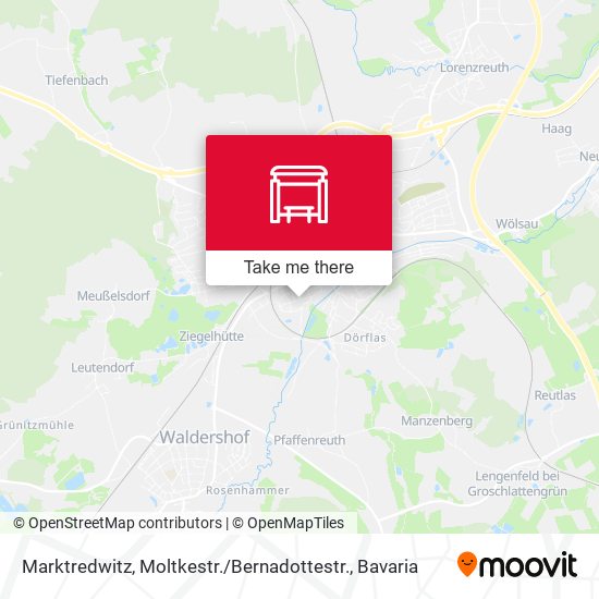 Marktredwitz, Moltkestr. / Bernadottestr. map