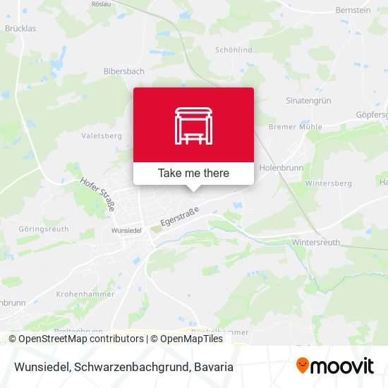 Wunsiedel, Schwarzenbachgrund map