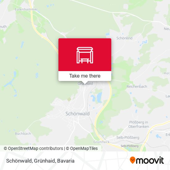 Schönwald, Grünhaid map