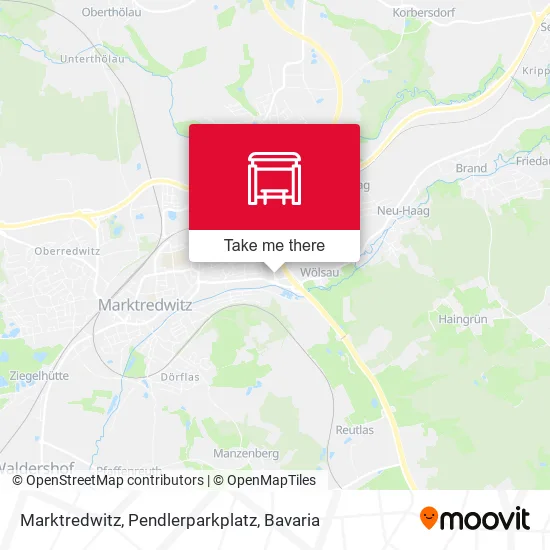 Карта Marktredwitz, Pendlerparkplatz