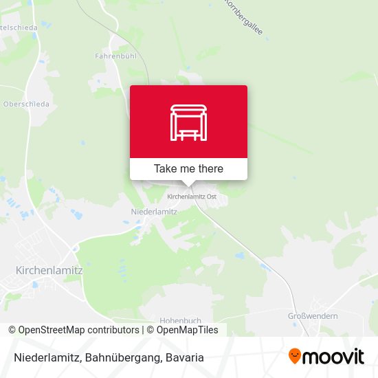 Niederlamitz, Bahnübergang map